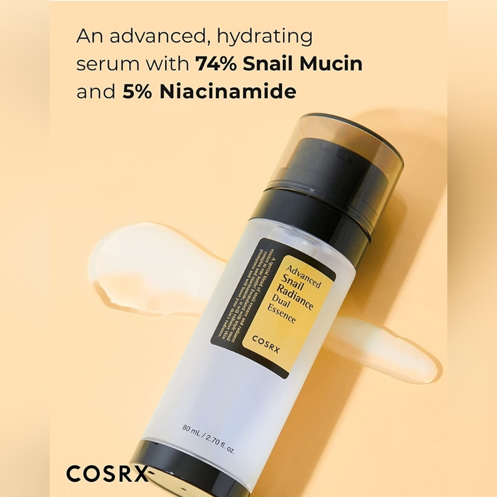 COSRX Niacinamide 5% + Snail Mucin 74% Dual Essence ( Clearence Sale)